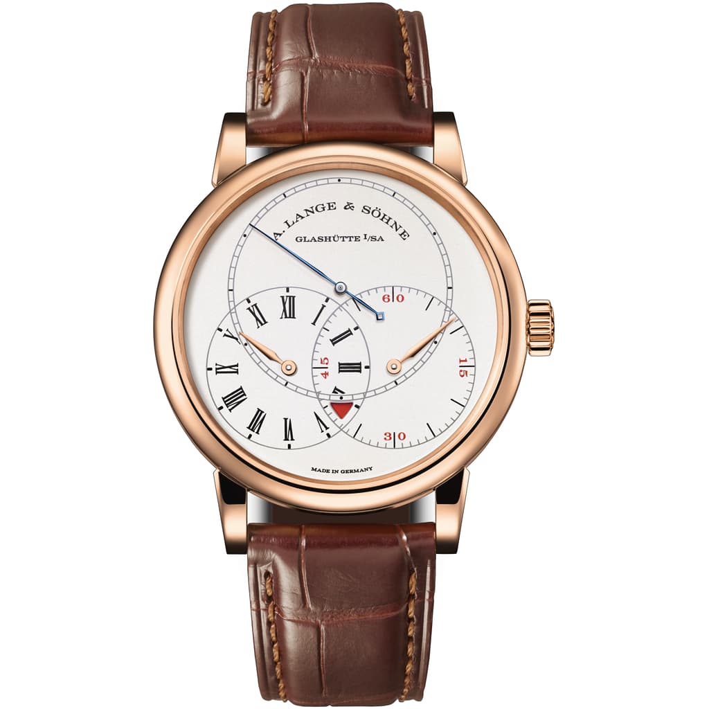 A. Lange & Sohne Richard Lange Jumping Seconds 40 mm Silver Dial 18K Pink Gold   Leather Strap 252.032 / LSLS2524AD