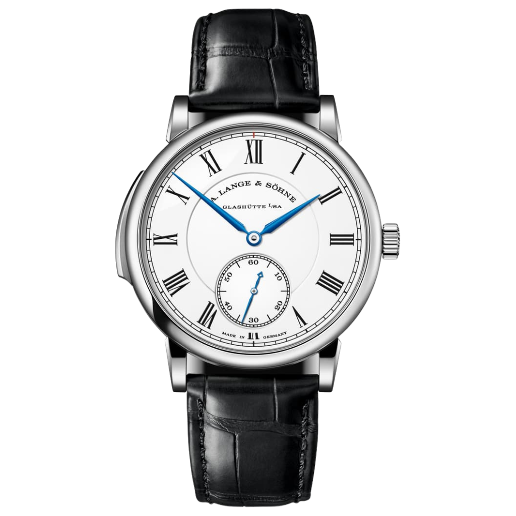 A. Lange & Sohne Richard Lange Minute Repeater 39 mm White Dial Platinum   Leather Strap 606.079F / LSLS6062AA