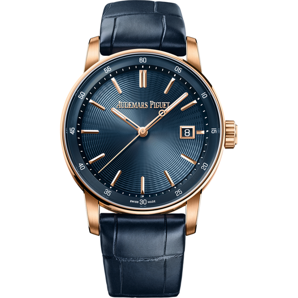 Audemars Piguet Code 11.59 by Audemars Piguet Selfwinding 38 mm Blue  Dial 18-Carat Pink Gold   Strap 77410OR.OO.A342CR.01
