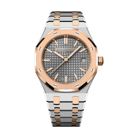 Audemars Piguet Royal Oak Selfwinding 34 mm Grey Dial Stainless Steel with 18k Pink Gold Bracelet 77450SR.OO.1361SR.03