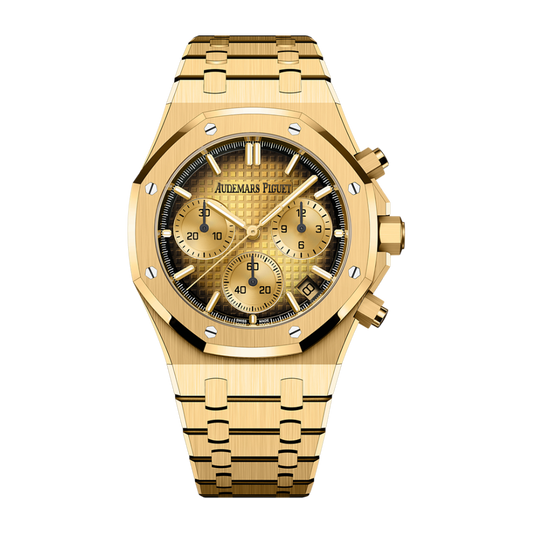 Audemars Piguet Royal Oak Selfwinding Chronograph 41 mm Yellow  Dial 18-Carat Yellow Gold Bracelet 26240BA.OO.1320BA.02