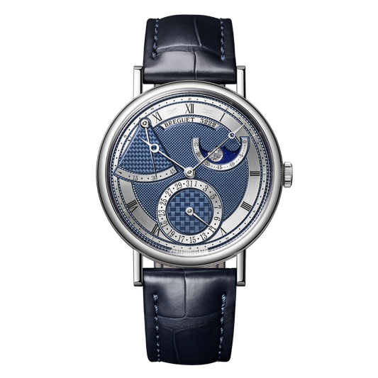 Breguet Classique 7137 39 mm Silver Dial 18k White Gold   Leather Strap 7137BB/Y5/9VU