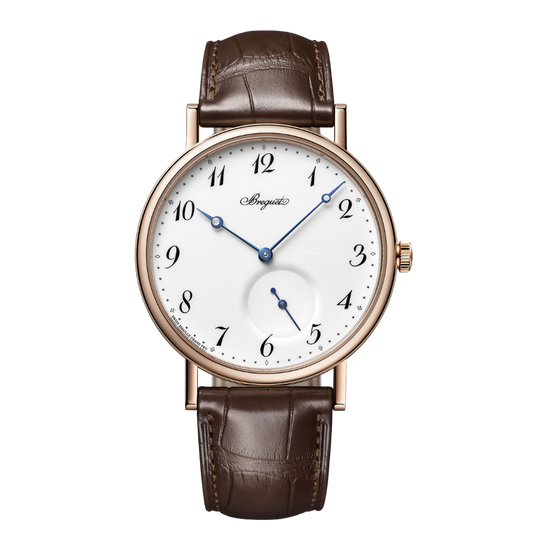 Breguet Classique 7147 40 mm White Dial 18k Rose Gold Leather Strap 7147BR/29/9WU
