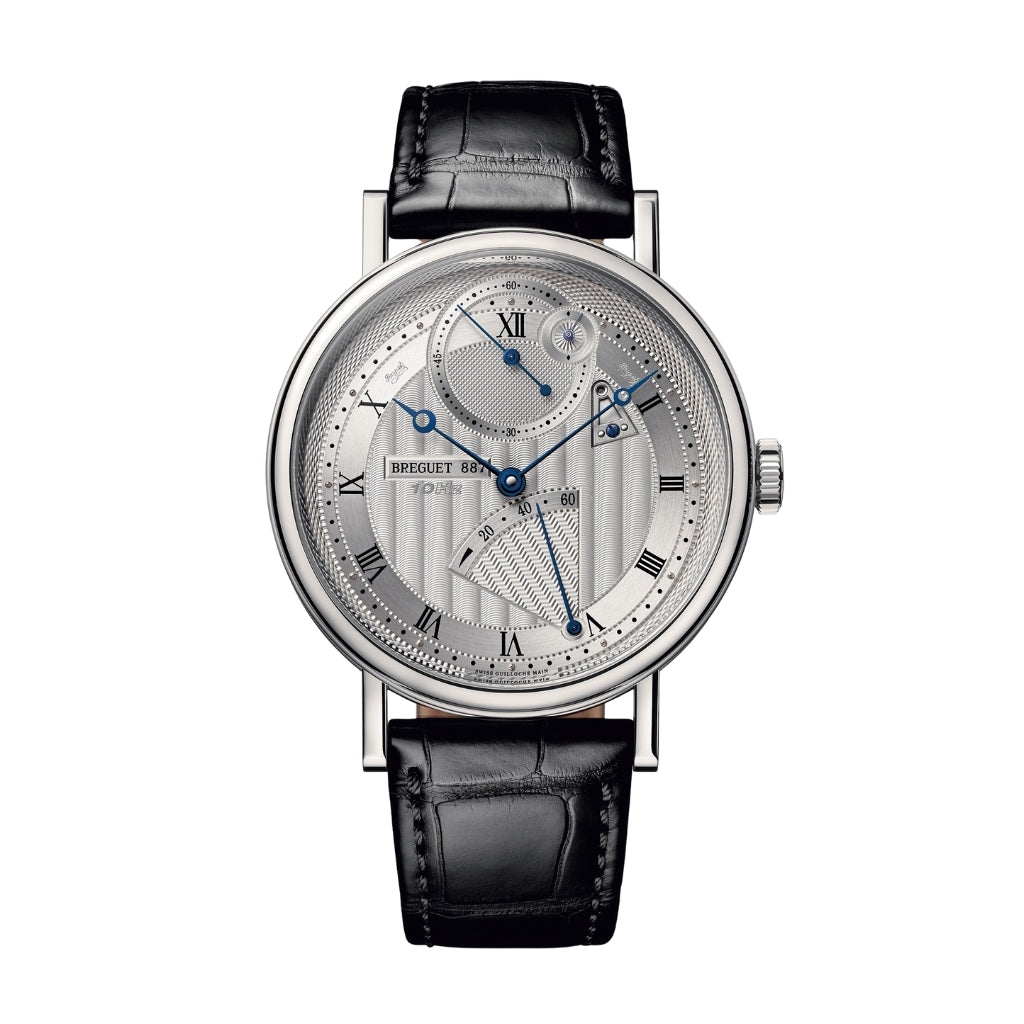 Breguet Classique Chronométrie 7727 41 mm Silver Dial 18k White Gold Leather Strap 7727BB/12/9WU