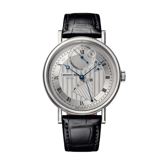 Breguet Classique Chronométrie 7727 41 mm Silver Dial 18k White Gold Leather Strap 7727BB/12/9WU
