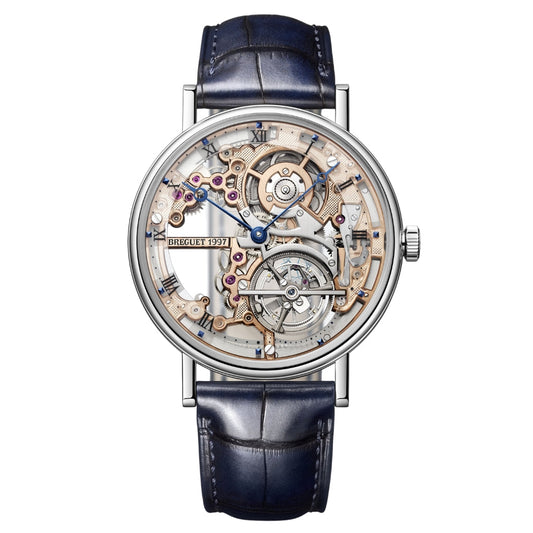Breguet Classique Tourbillon Extra-Plat Squelette 5395 41 mm Transparent Dial Platinum Leather Strap 5395PT/RS/9WU