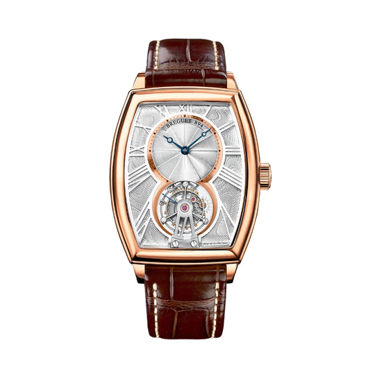 Breguet Héritage 42 x 35 mm Silver Dial 18k Rose Gold Brown Leather Strap 5497BR/12/9V6