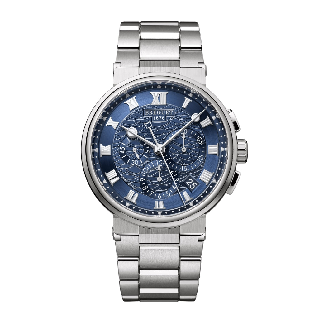 Breguet Marine 42.3 mm Blue Dial White Gold Bracelet 5527BB/Y2/BW0