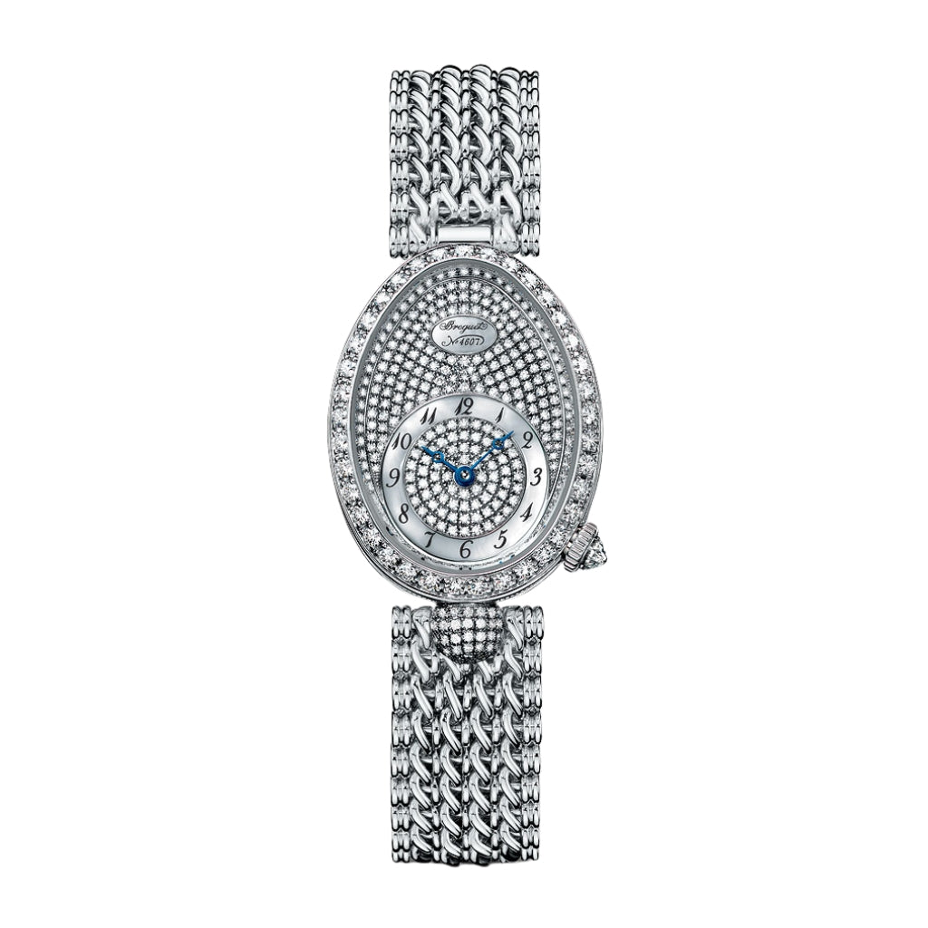 Breguet Reine 33 x 24.95 mm Diamond Paved Dial White Gold Bracelet 8928BB/8D/J20/DD00