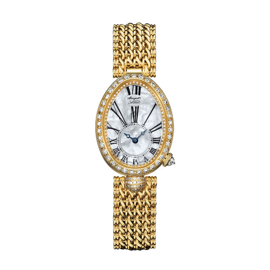 Breguet Reine 33 x 24.95 mm White Mother-Of-Pearl Dial with Diamonds 18k Yellow Gold Bracelet 8928BA/51/J20/DD00