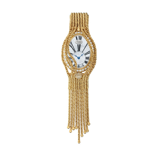 Breguet Reine 33 x 24.95 mm White Mother-Of-Pearl Dial with Diamonds 18k Yellow Gold Bracelet 8928BA/51/J60/DD0D