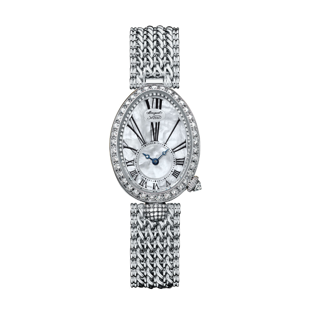 Breguet Reine 33 x 24.95 mm White Mother-Of-Pearl Dial with Diamonds White Gold Bracelet 8928BB/51/J20/DD00