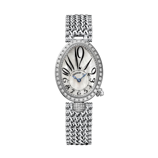 Breguet Reine 33 x 24.95 mm White Mother-Of-Pearl Dial with Diamonds White Gold Bracelet 8928BB/5W/J20 DD00