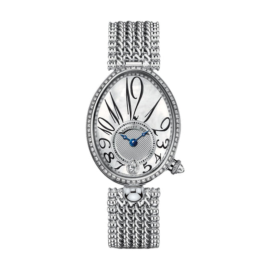 Breguet Reine 36.5 x 28.45mm White Mother-Of-Pearl Dial with Diamonds White Gold Bracelet 8918BB/58/J20/D000