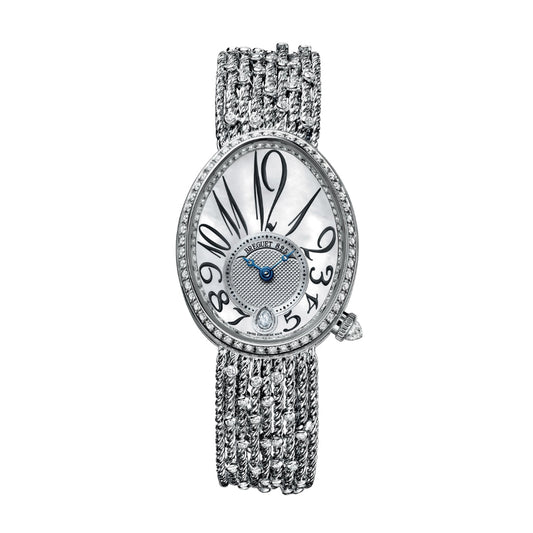 Breguet Reine 36.5 x 28.45mm White Mother-Of-Pearl Dial with Diamonds White Gold Bracelet 8918BB/58/J31/D0DD