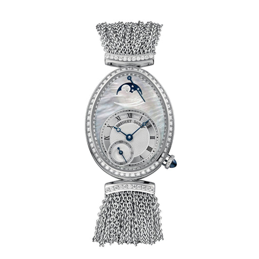 Breguet Reine 36.50 x 28.45 mm White Mother-Of-Pearl Dial with Diamonds White Gold Bracelet 8908BB/5T/J70/D0DD