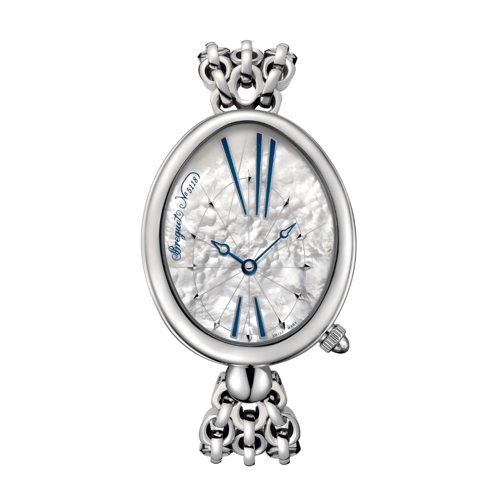 Breguet Reine 43.75 x 35.50 mm White Mother-Of-Pearl Dial Stainless Steel Bracelet 8967ST/51/J50