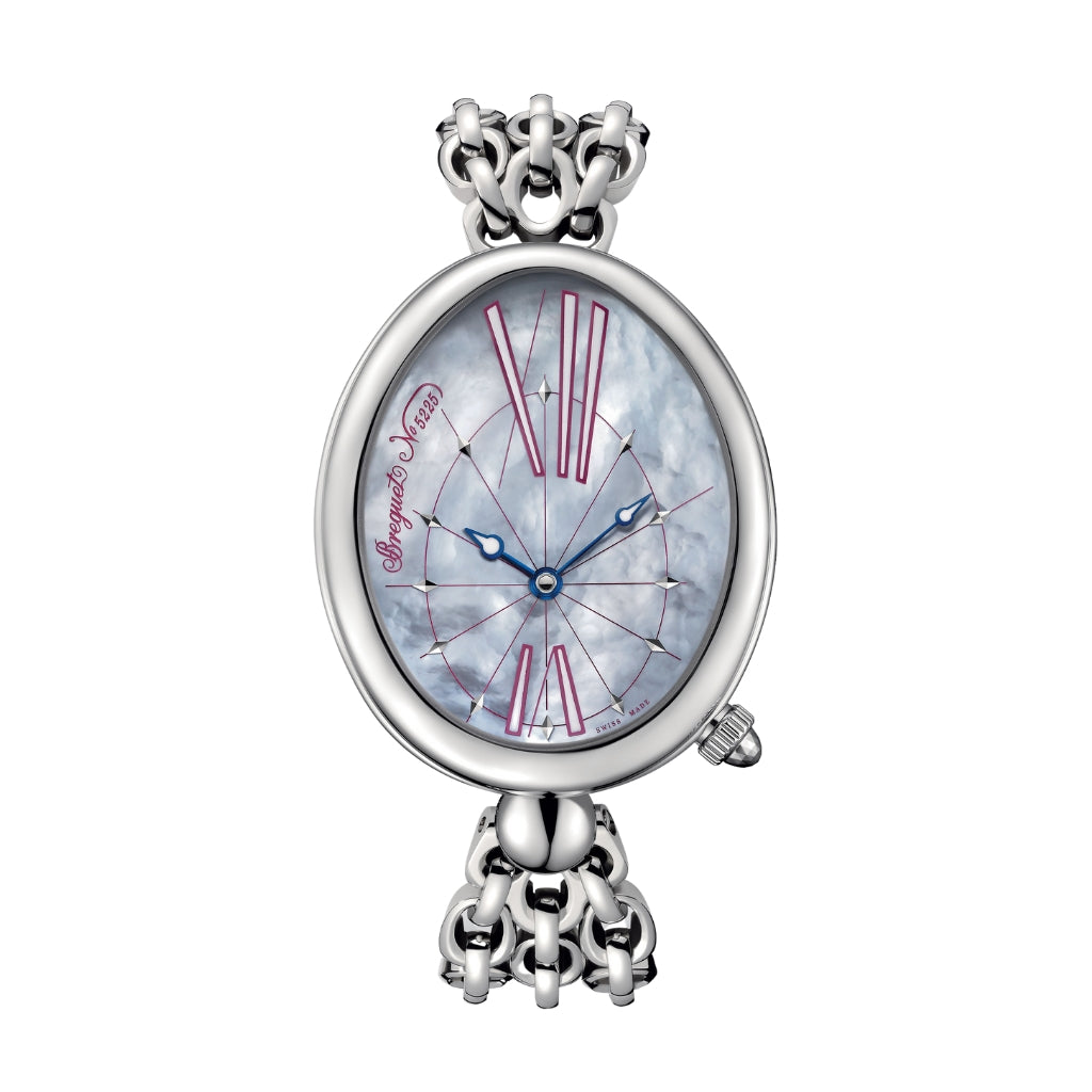 Breguet Reine 43.75 x 35.50 mm White Mother-Of-Pearl Dial Stainless Steel Bracelet 8967ST/G1/J50