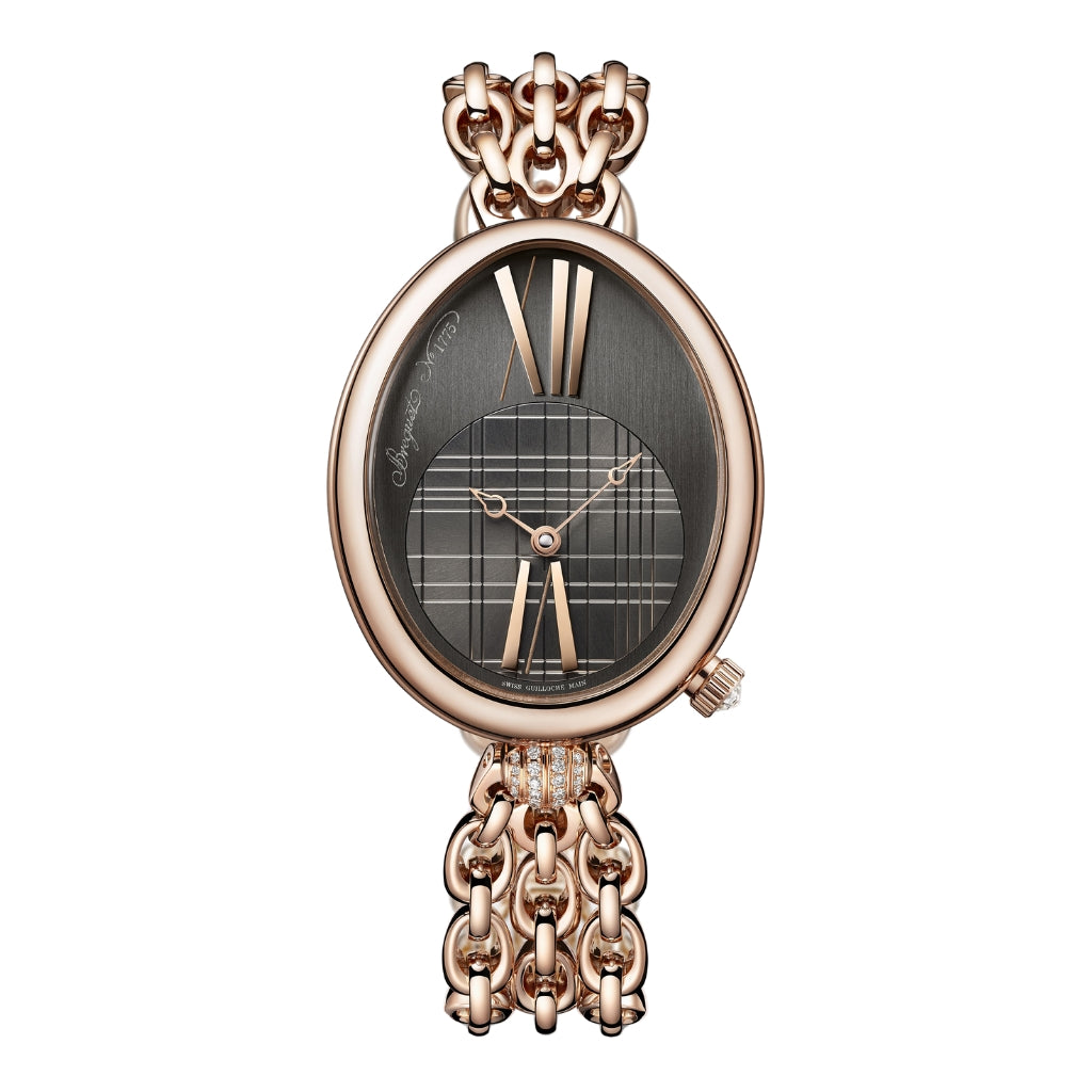 Breguet Reine 43 x 34,95 mm Grey Dial with Diamonds 18k Rose Gold Bracelet 8968BR/X1/J50 0D00