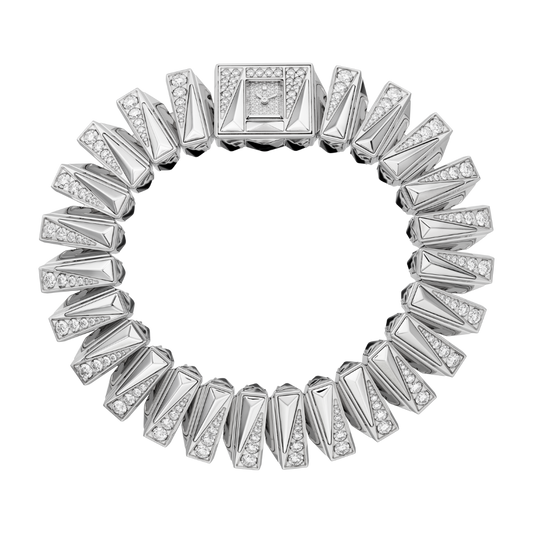 Cartier Libre White Gold Diamond Dial Grey Steel HPI01566