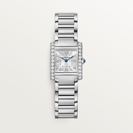 Cartier Tank Française Small Steel Silver Dial Bracelet W4TA0020