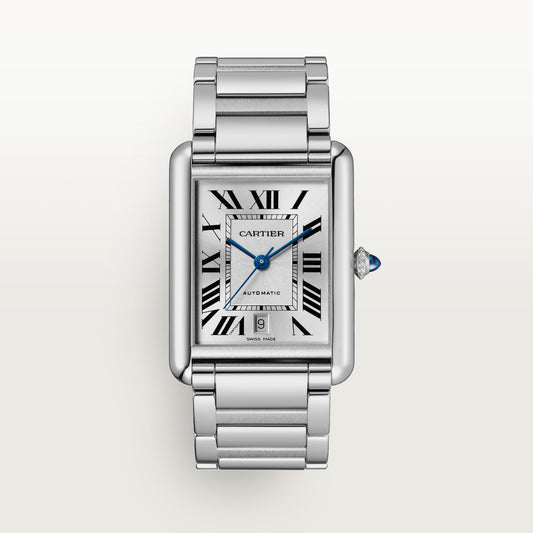 Cartier Tank Must Extra 41 mm x 31 mm Large Silver DialSteel Bracelet WSTA0053