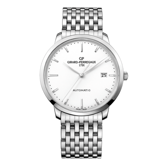Girard-Perregaux 1966 40 mm Silver Dial Stainless Steel Bracelet 49555-11-131-11A
