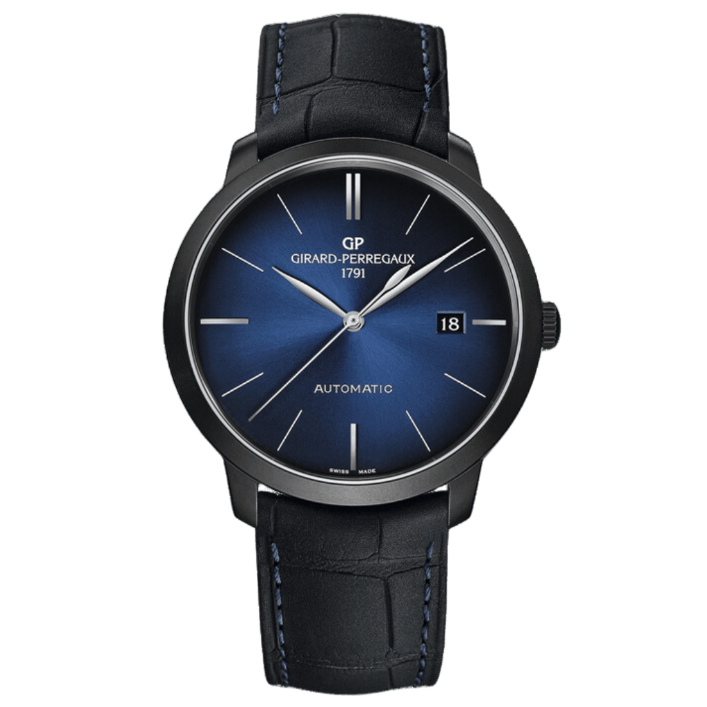 Girard-Perregaux 1966 Earth to Sky Edition 40 mm Blue Dial Stainless Steel   Leather Strap 49555-11-433-BH6A