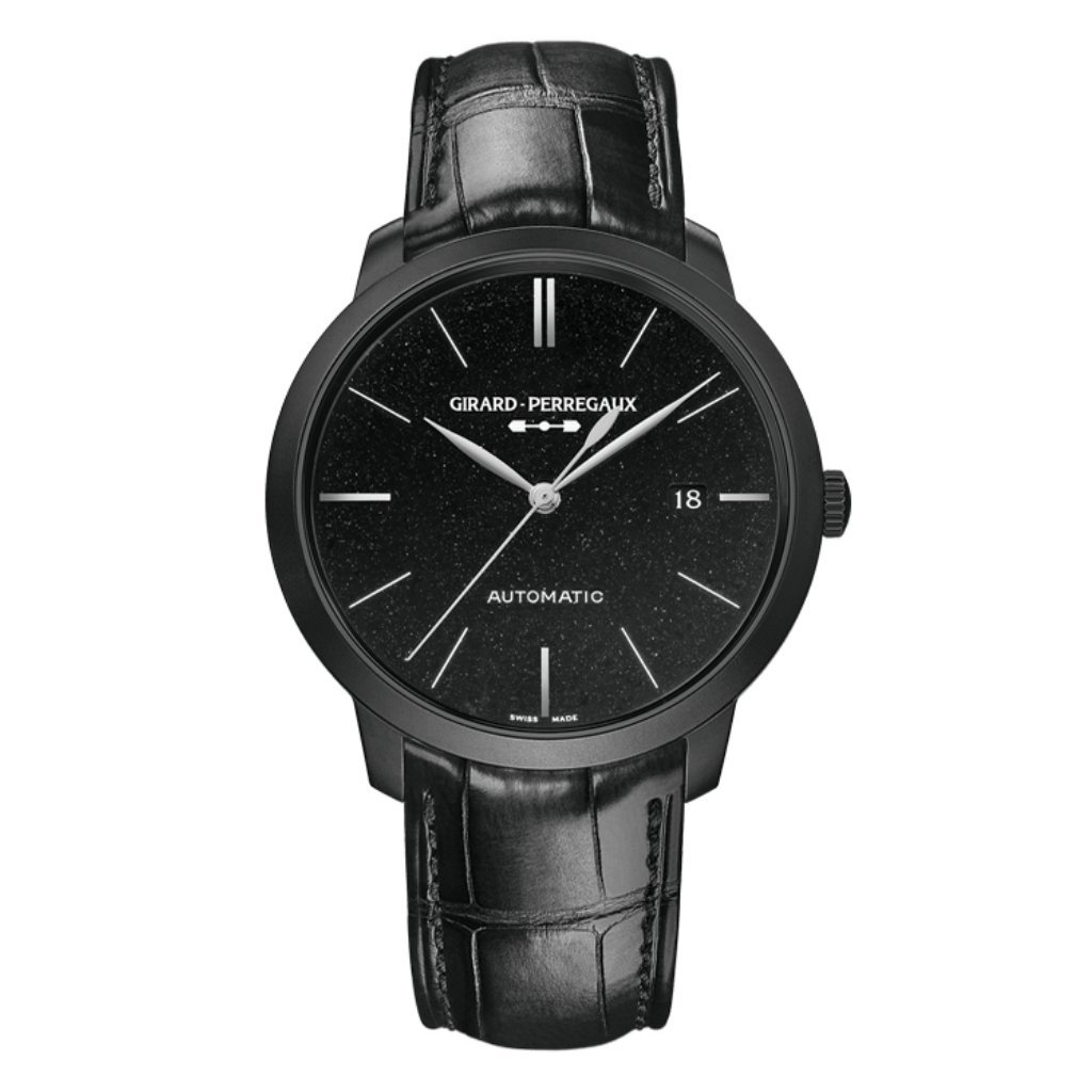 Girard-Perregaux 1966 Orion 40 mm Black Aventurine Dial Stainless Steel   Leather Strap 49555-11-631-BB6D