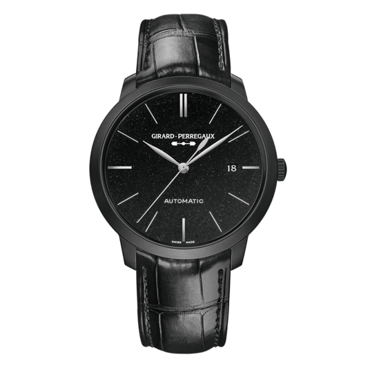 Girard-Perregaux 1966 Orion 40 mm Black Aventurine Dial Stainless Steel   Leather Strap 49555-11-631-BB6D