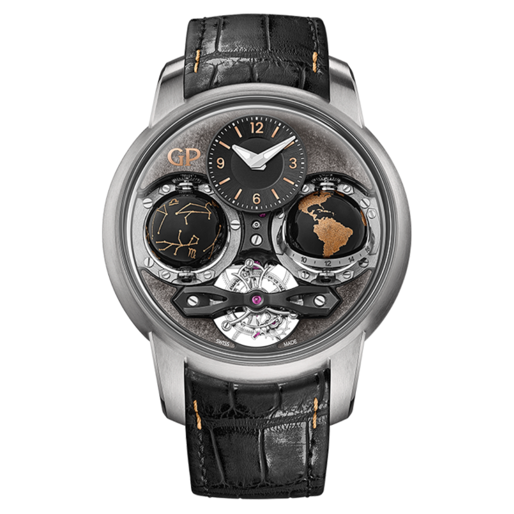 Girard-Perregaux Cosmos 47 mm Dark Grey Dial Titanium    Leather Strap 99292-21-3093-5CC