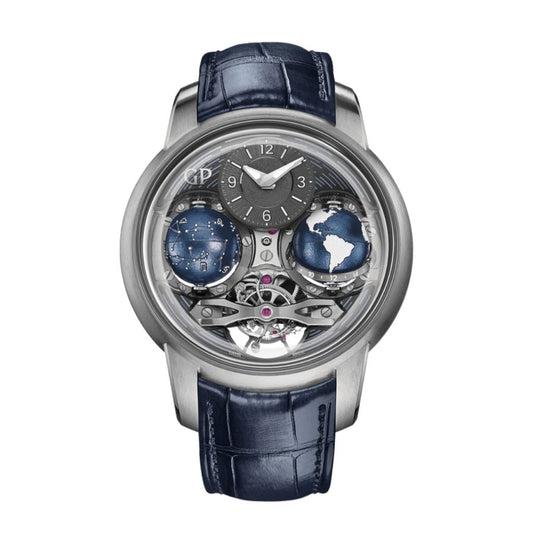 Girard-Perregaux Cosmos 47 mm Transparent Dial Titanium   Leather Strap 99292-21-651-BA6F