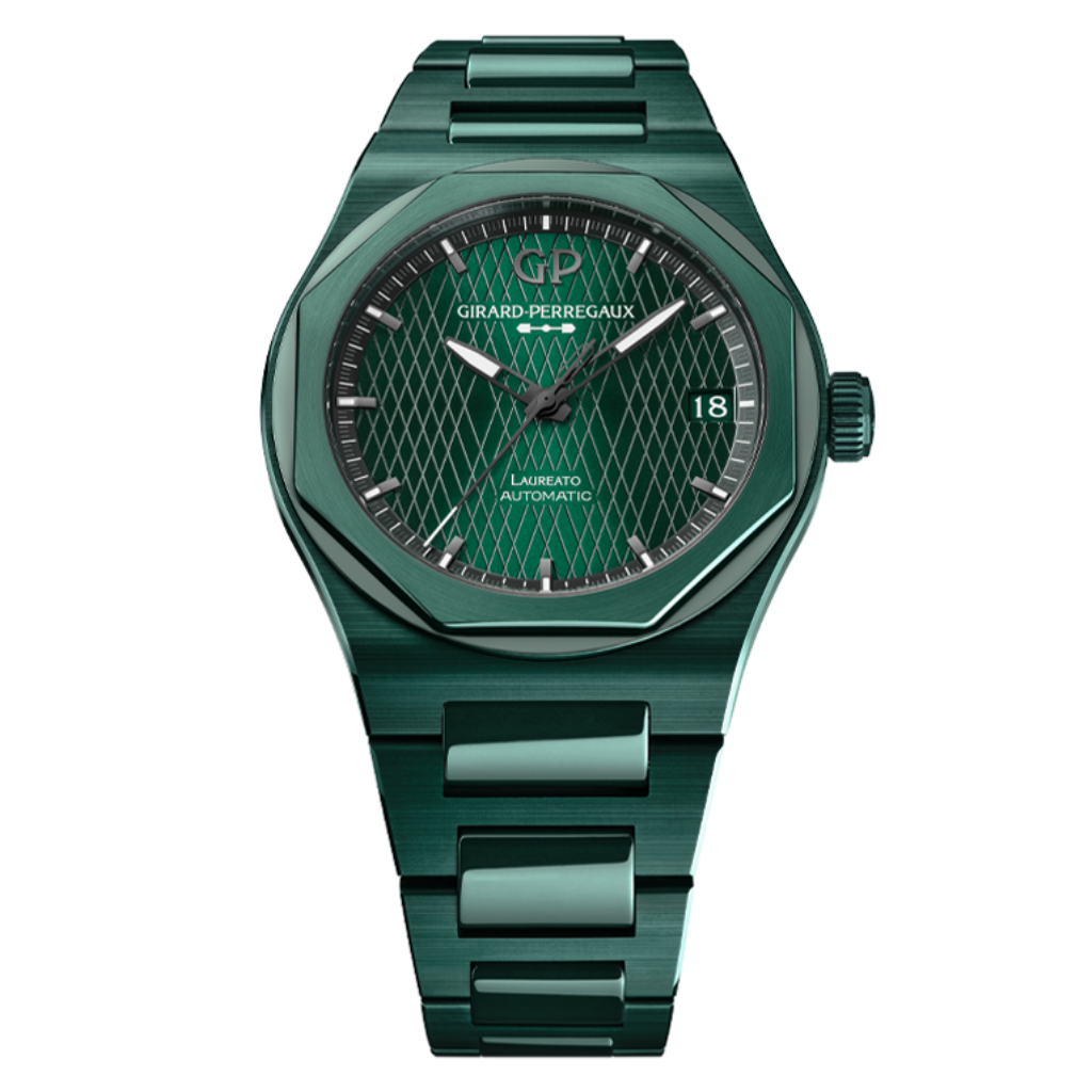 Girard-Perregaux Laureato 42 mm Green Ceramic Aston Martin Edition 42 mm Green Dial Ceramic Bracelet 81010-32-3081-1CX