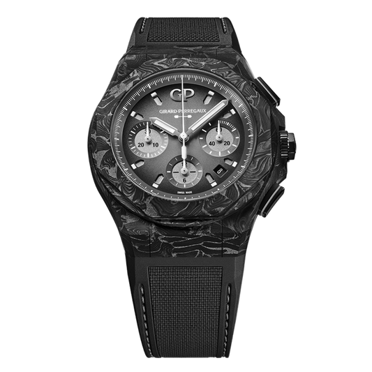 Girard-Perregaux Laureato Absolute 8Tech 44 mm Gradient Grey Dial Carbon/Titanium Composite Rubber Strap 81060-41-3222-1CX