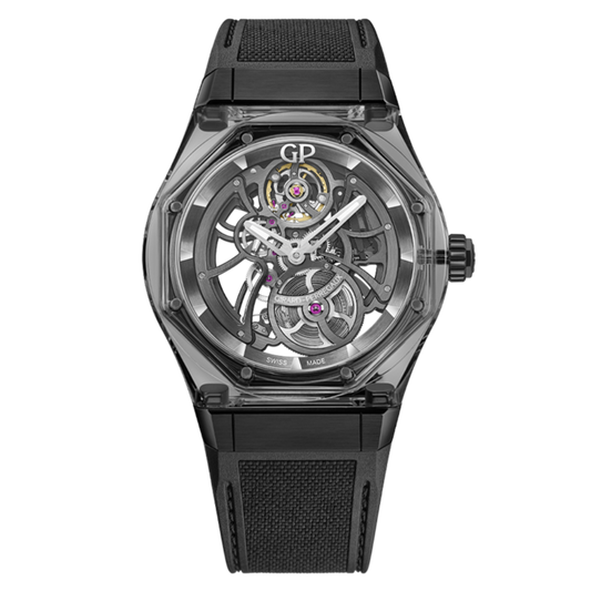 Girard-Perregaux Laureato Absolute Light & Shade 44 mm Transparent Dial Sapphire and Titanium Rubber Strap 81071-43-2022-1CX