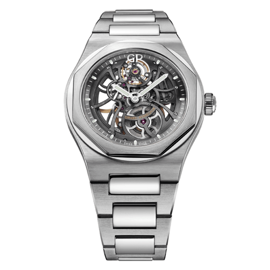 Girard-Perregaux Laureato Skeleton 42 mm Transparent Dial Stainless Steel Bracelet 81015-11-001-11A