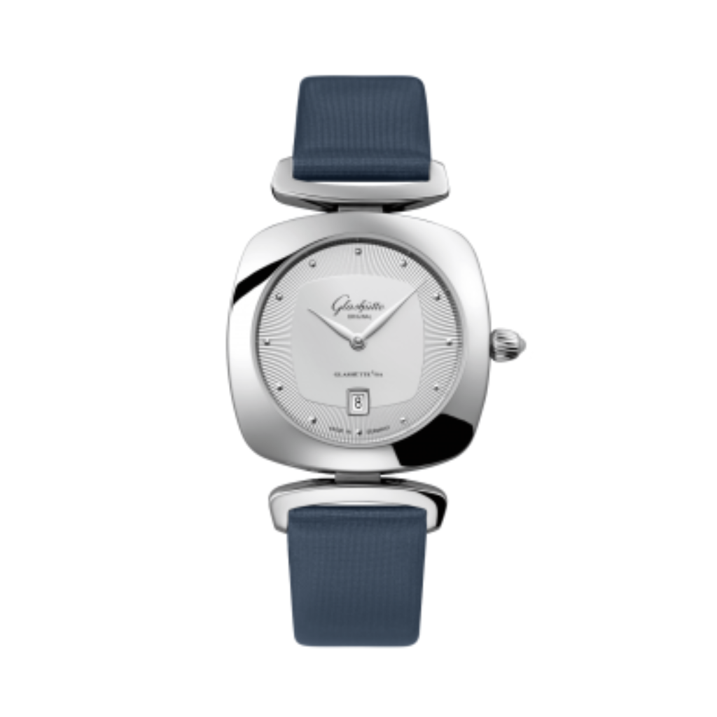 Glashuette Original Pavonina 31 mm Silver Galvanized Dial Stainless Steel   Strap 1-03-01-15-02-34