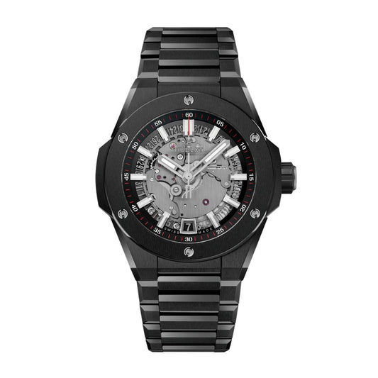 HUBLOT Big Bang Integrated Time Only Black Magic 40 mm Transparent Dial Polished 18K King Gold Bracelet 456.CX.0170.CX