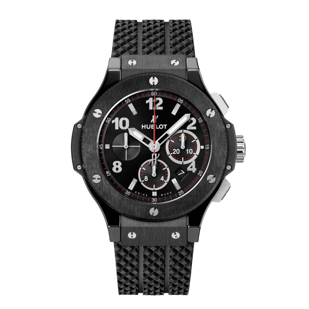HUBLOT Big Bang Original Black Magic 44 mm Black Dial Polished Black Ceramic Rubber Strap 301.CM.130.RX