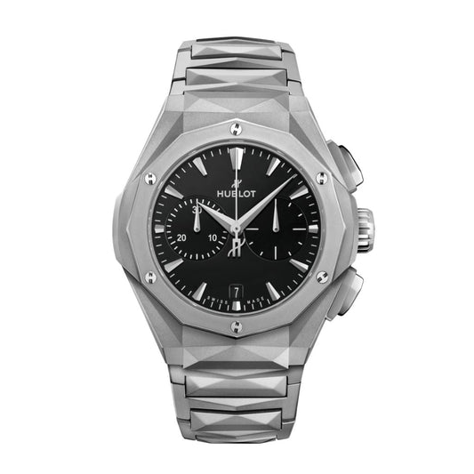 HUBLOT Classic Fusion Chronograph Orlinski Full Titanium 41 mm Black Dial Microblasted and Polished Titanium Bracelet 549.NI.1270.NI.ORL23