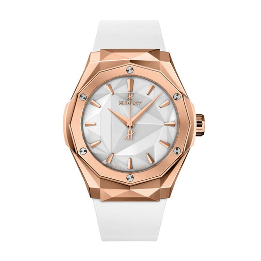 Hublot Classic Fusion Orlinski King Gold White 40 mm White Dial Polished 18K King Gold Rubber Strap 550.OS.2200.RW.ORL20