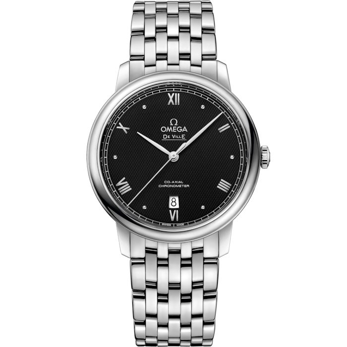 Omega De Ville Prestige 39.5 mm Black Dial Stainless Steel Bracelet 424.10.40.20.01.002