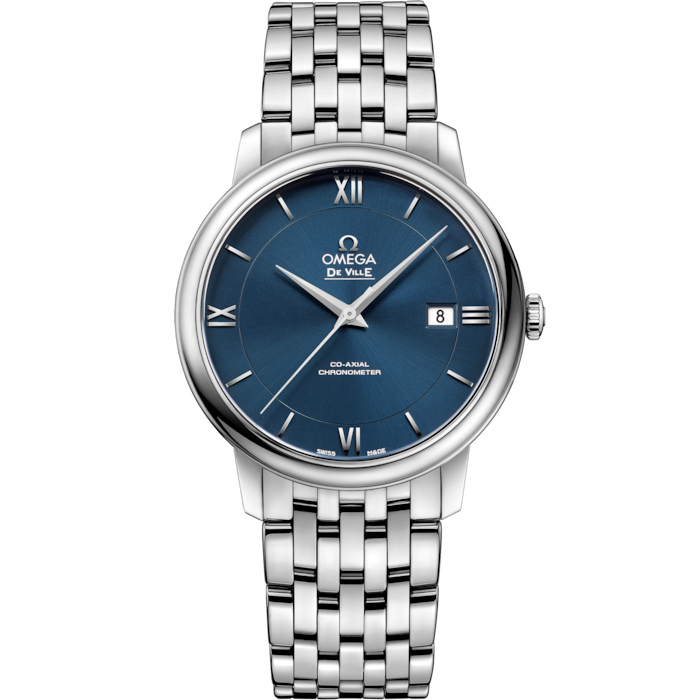 Omega De Ville Prestige 39.5 mm Blue Dial Stainless Steel Bracelet 424.10.40.20.03.001
