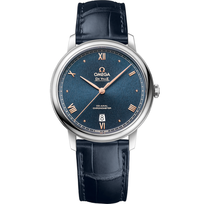 Omega De Ville Prestige 39.5 mm Blue Dial Stainless Steel Strap 424.13.40.20.03.004