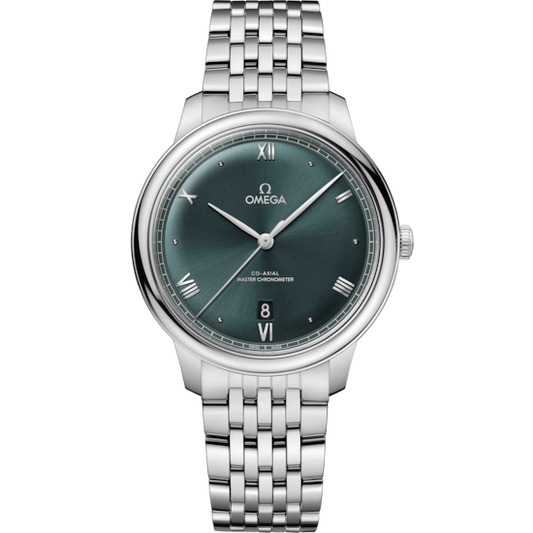 Omega De Ville Prestige 40 mm Green Dial Stainless Steel Bracelet 434.10.40.20.10.001