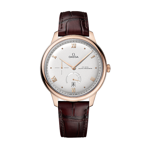 Omega De Ville Prestige 41 mm Silver Dial Sedna™ 18k Rose Gold Strap 434.53.41.21.02.001