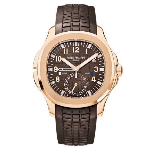 Patek Philippe  Aquanaut 40.8 mm Brown Dial 18K Rose Gold Rubber Strap 5164R-001