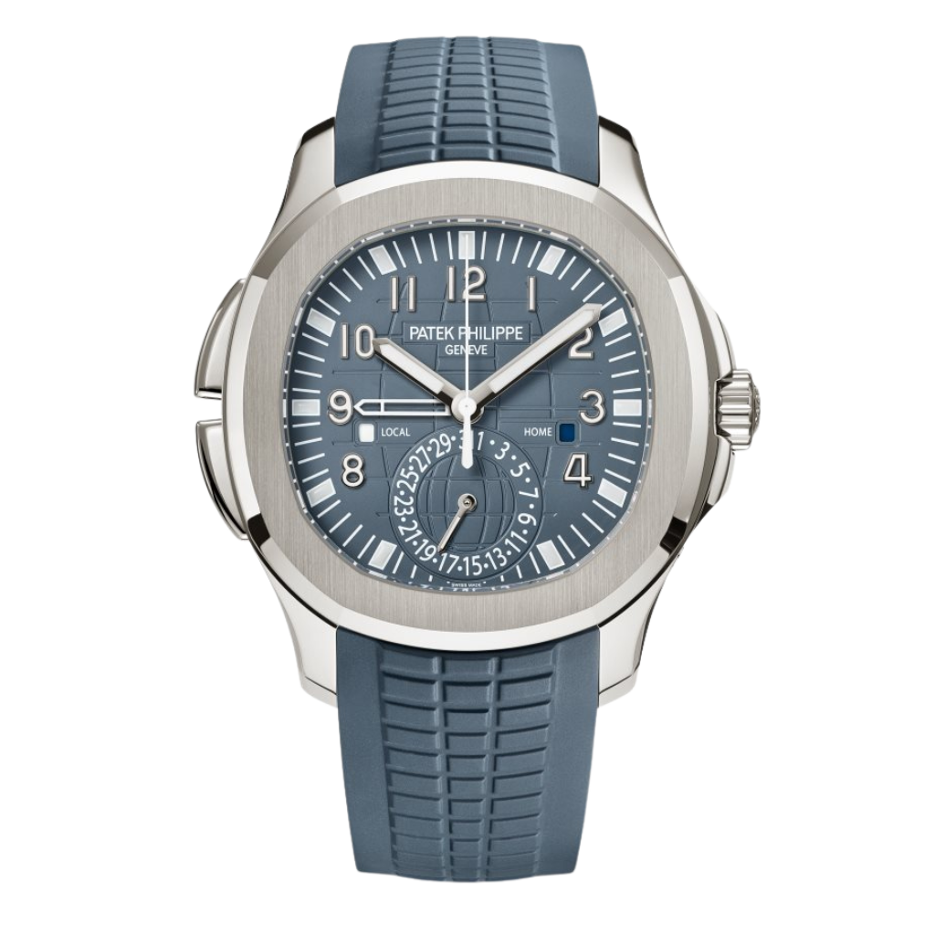 Patek Philippe  Aquanaut 40.8 mm Grey Dial 18K White Gold Rubber Strap 5164G-001