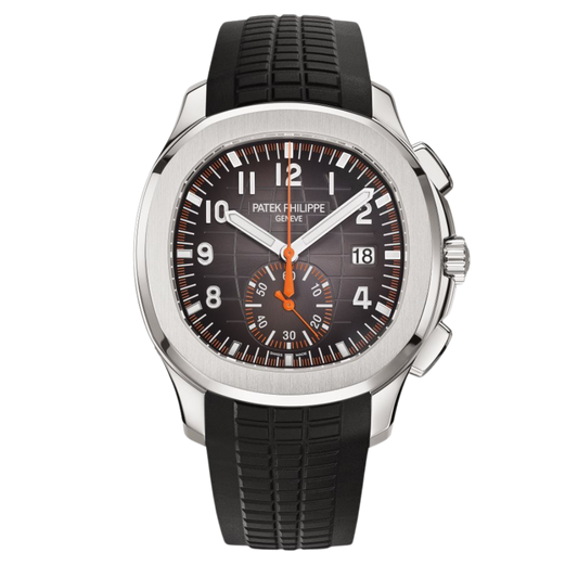 Patek Philippe  Aquanaut 42.2 mm Black Dial Stainless Steel Rubber Strap 5968A-001