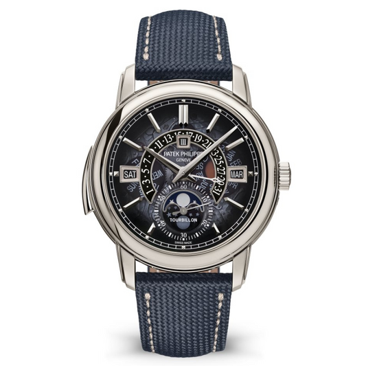 Patek Philippe Grand Complications 40.2 mm Transparent Dial Platinum   Leather Strap 5316/50P-001